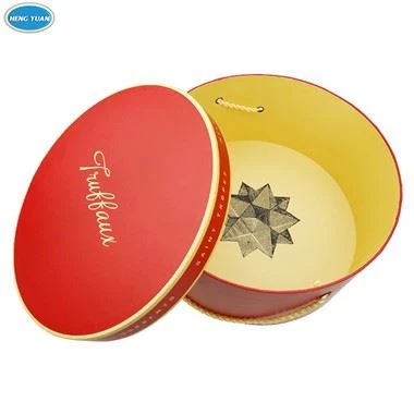 Подаръчна хартиена кръгла кутия